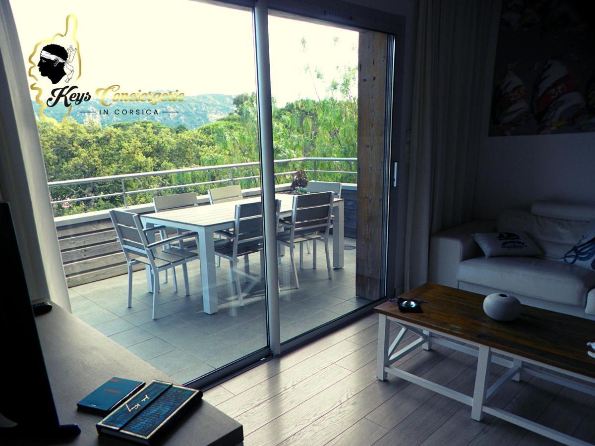 Residence Cala Sultana N62 - 4 Pers Avec Piscine Chauffee- Acces Prive A La Plage De Santa Giulia ปอร์โต-เวคคีโอ ภายนอก รูปภาพ