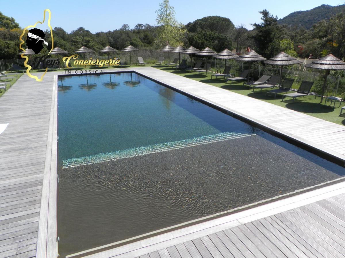 Residence Cala Sultana N62 - 4 Pers Avec Piscine Chauffee- Acces Prive A La Plage De Santa Giulia ปอร์โต-เวคคีโอ ภายนอก รูปภาพ