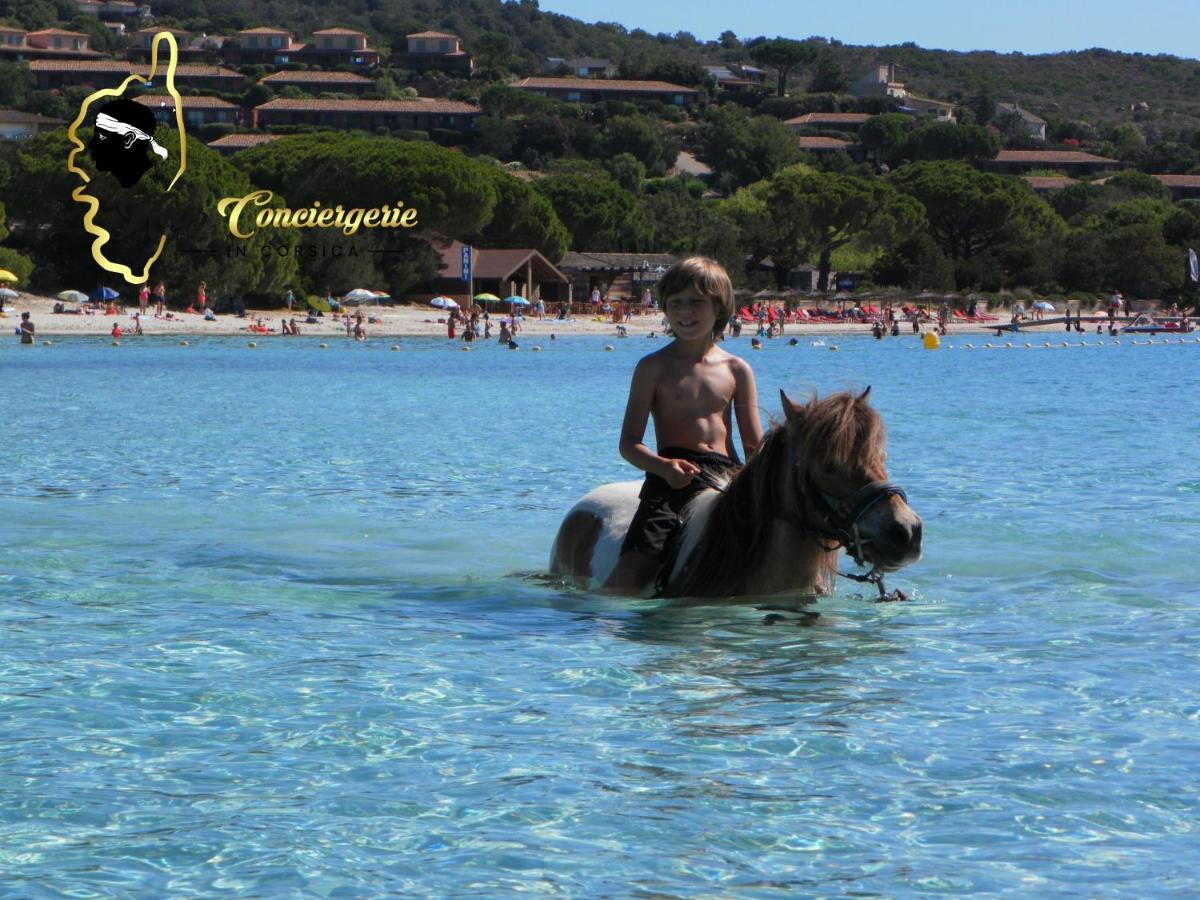 Residence Cala Sultana N62 - 4 Pers Avec Piscine Chauffee- Acces Prive A La Plage De Santa Giulia ปอร์โต-เวคคีโอ ภายนอก รูปภาพ